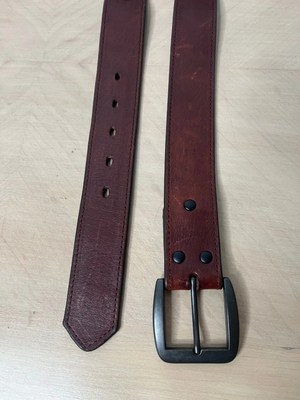 3D Belt Co Men's Brown Leather Belt - Classic Casual Style S 46